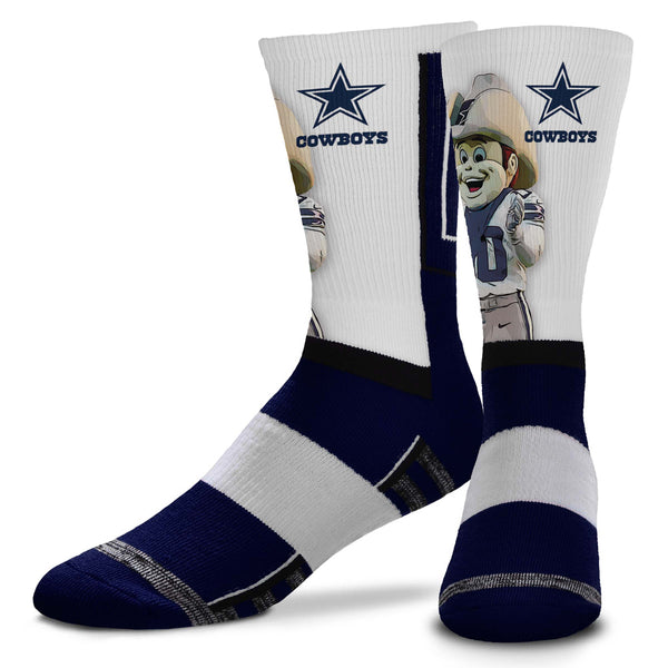 For Bare Feet Dallas Cowboys Rainbow II Cozy Socks