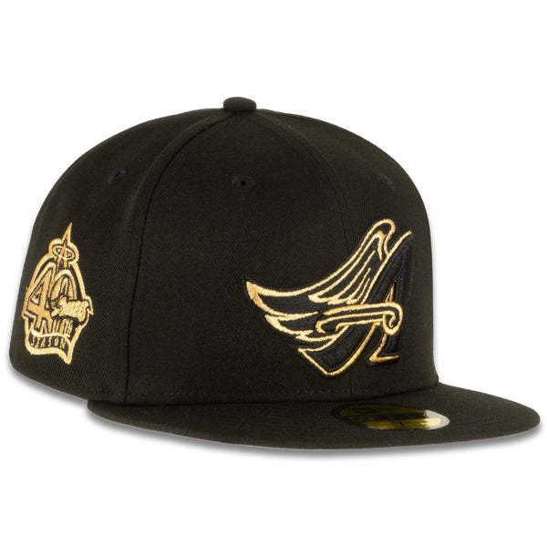 New Era Black/Gold Los Angeles Angels 59FIFTY Fitted Hat