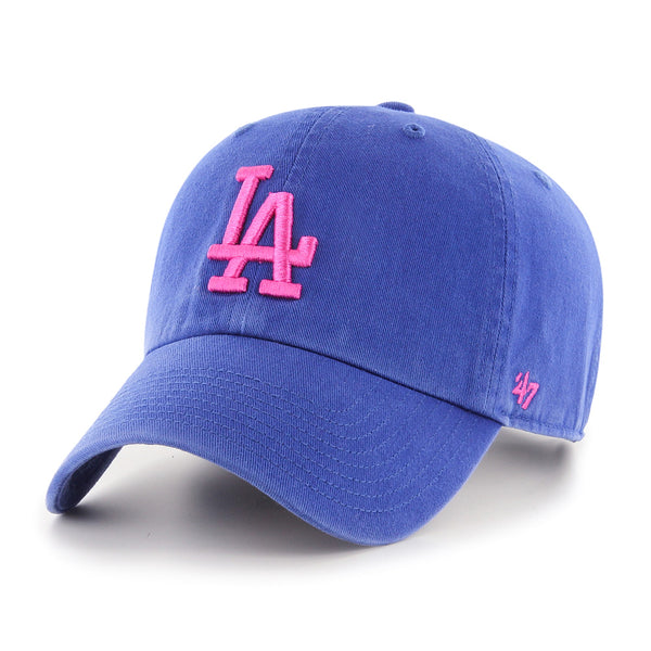 MLB Los Angeles Dodgers '47 Pink LA Clean Up Adjustable Hat - Just Sports