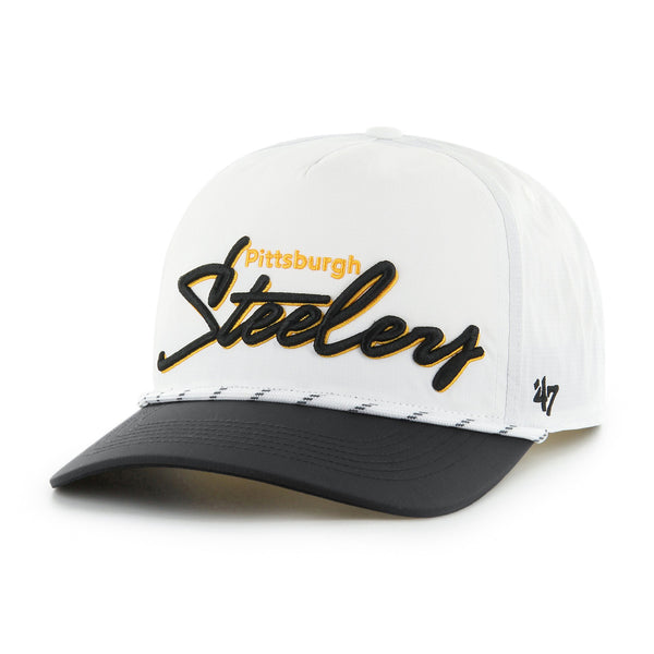 Pittsburgh Steelers '47 Clean Up Script Adjustable Hat - Black