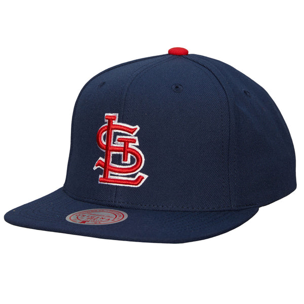 Mitchell and Ness St Louis Cardinals Navy Blue Team Captain Short