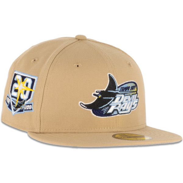 New Era Tampa Bay Rays Black Retro Jersey Script 59FIFTY Fitted Hat