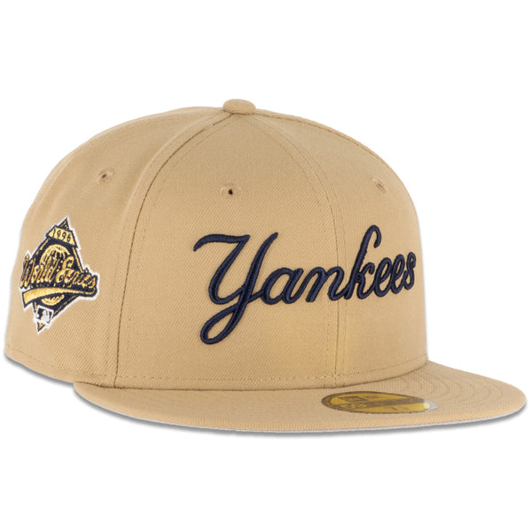 New York Yankees New Era 5950 Basic Fitted Hat - Camel/White