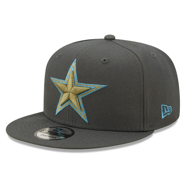 Dallas Cowboys New Era Flawless 9FIFTY Snapback Hat - Navy/Gray