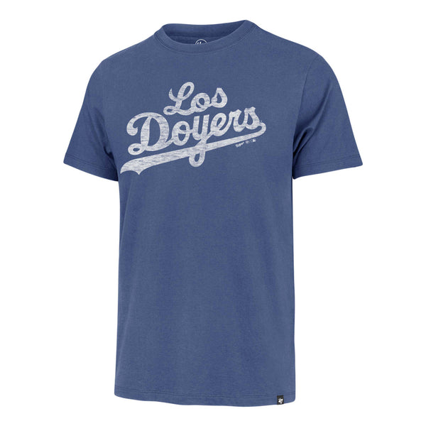 Majestic Dodgers Wordmark Tee - Steel Heather - New Star