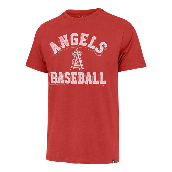 Angels MLB T-Shirt, Angels MLB Red Distressed short
