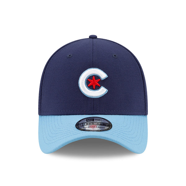 Miami Marlins New Era 2021 City Connect 39THIRTY Flex Hat - Blue/Red