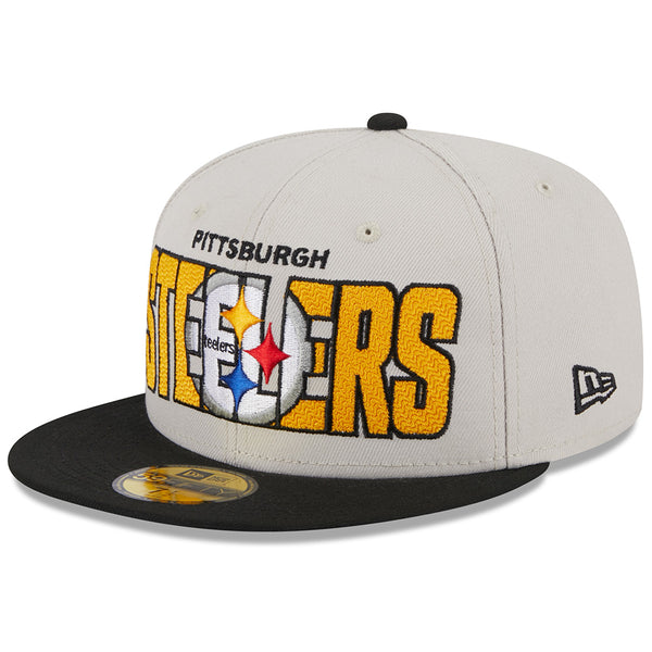 Pittsburgh Steelers New Era 2022 NFL Draft 39THIRTY Flex Hat - Black/Gold