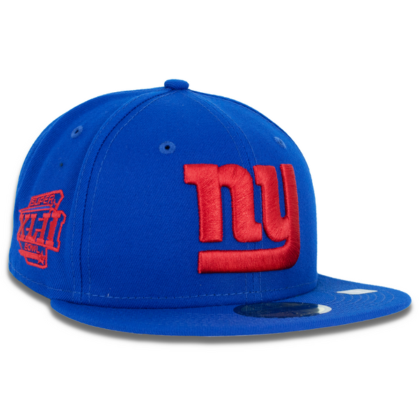 New York Giants New Era Patch Up Super Bowl XLII 59FIFTY Fitted