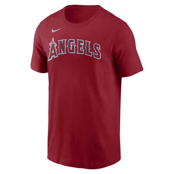 Toddler Nike Shohei Ohtani Red Los Angeles Angels Player Name & Number  T-Shirt