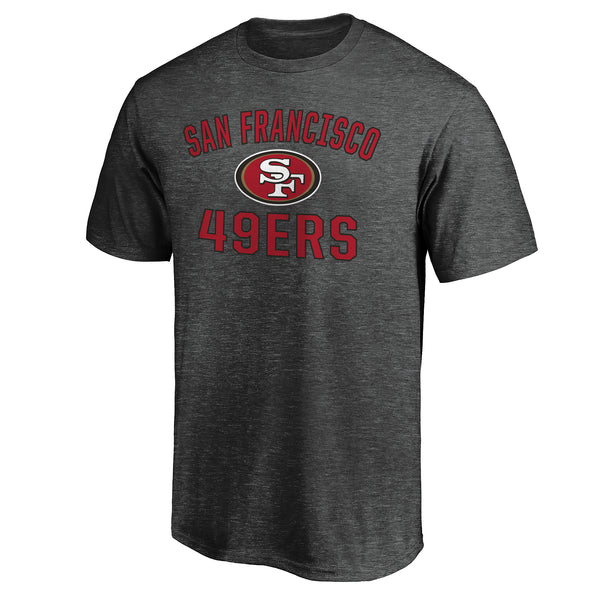 San Francisco 49ers Fanatics Branded Victory Arch Team Fitted Pullover  Hoodie - Heather Charcoal