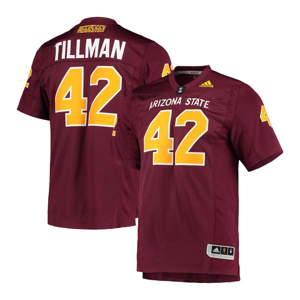 Men's adidas Pat Tillman Olive Arizona State Sun Devils Camo Hockey Jersey