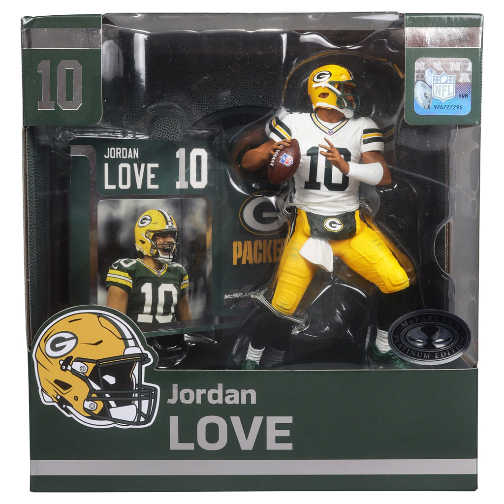 NFL Green Bay Packers Jordan Love McFarlane  7&quot; Platinum Collectible Figure