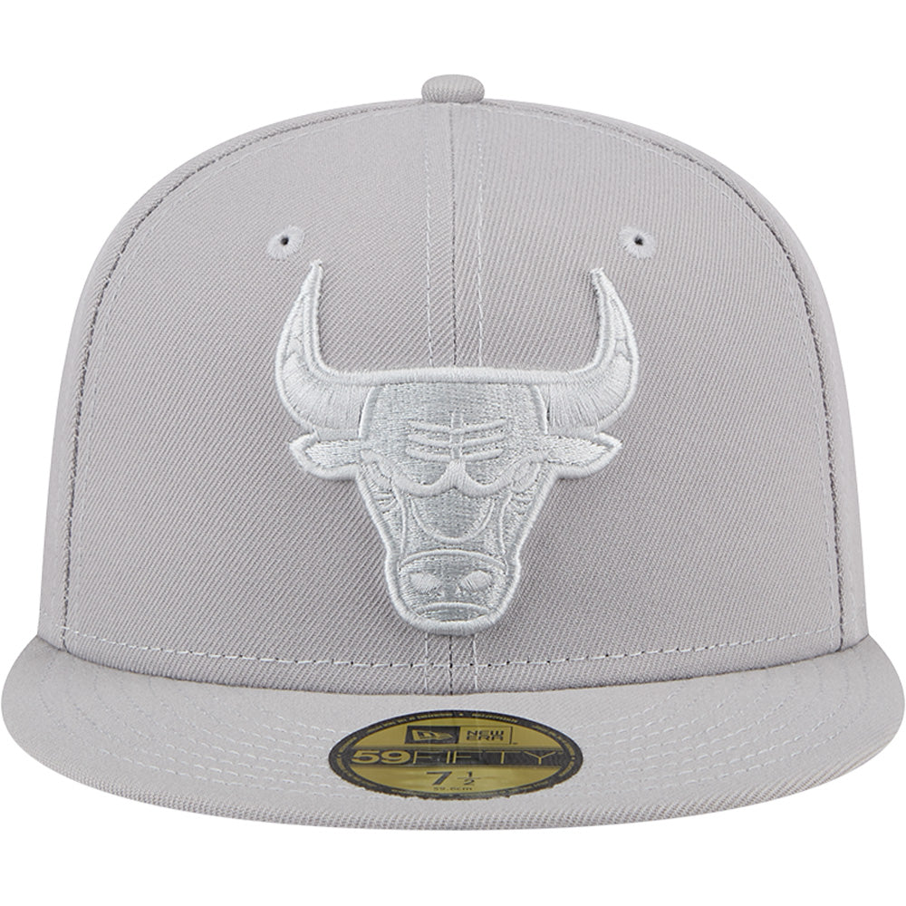 NBA Chicago Bulls New Era Gray on Gray 59FIFTY Fitted