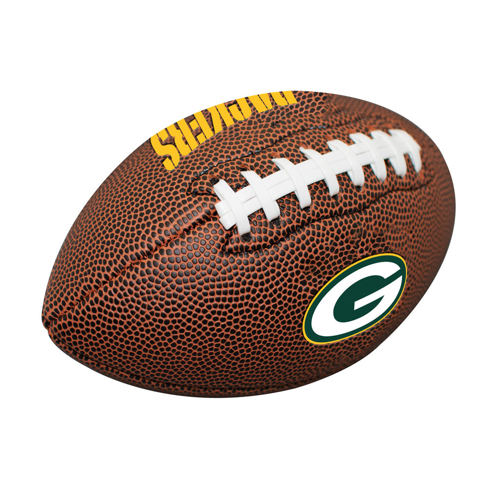 NFL Green Bay Packers Logo Brands Mini Composite Ball