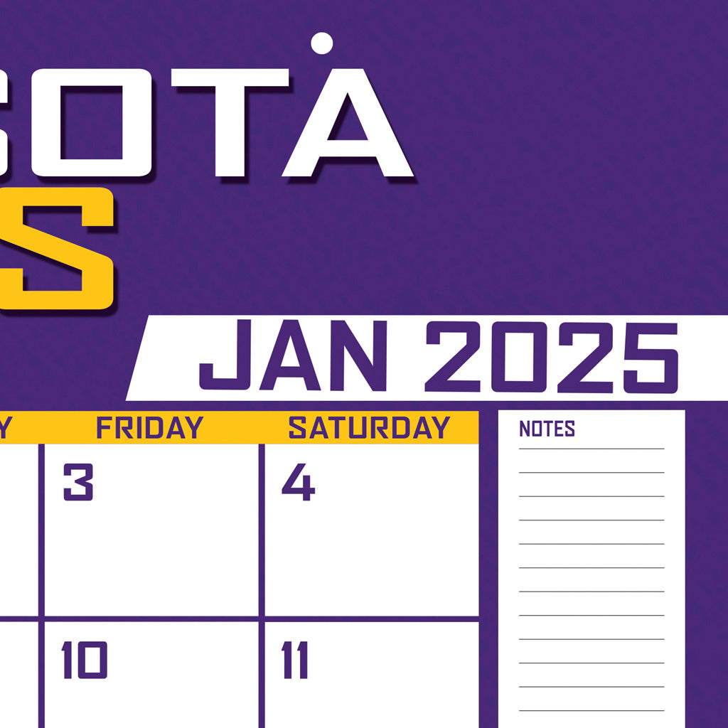 NFL Minnesota Vikings 2024-2025 Desk Calendar