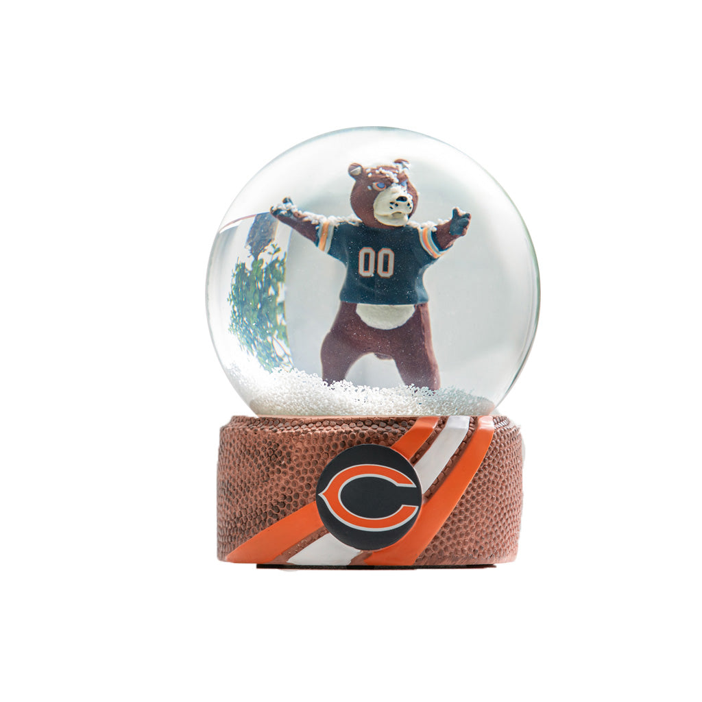 NFL Chicago Bears Evergreen Glass Water Globe