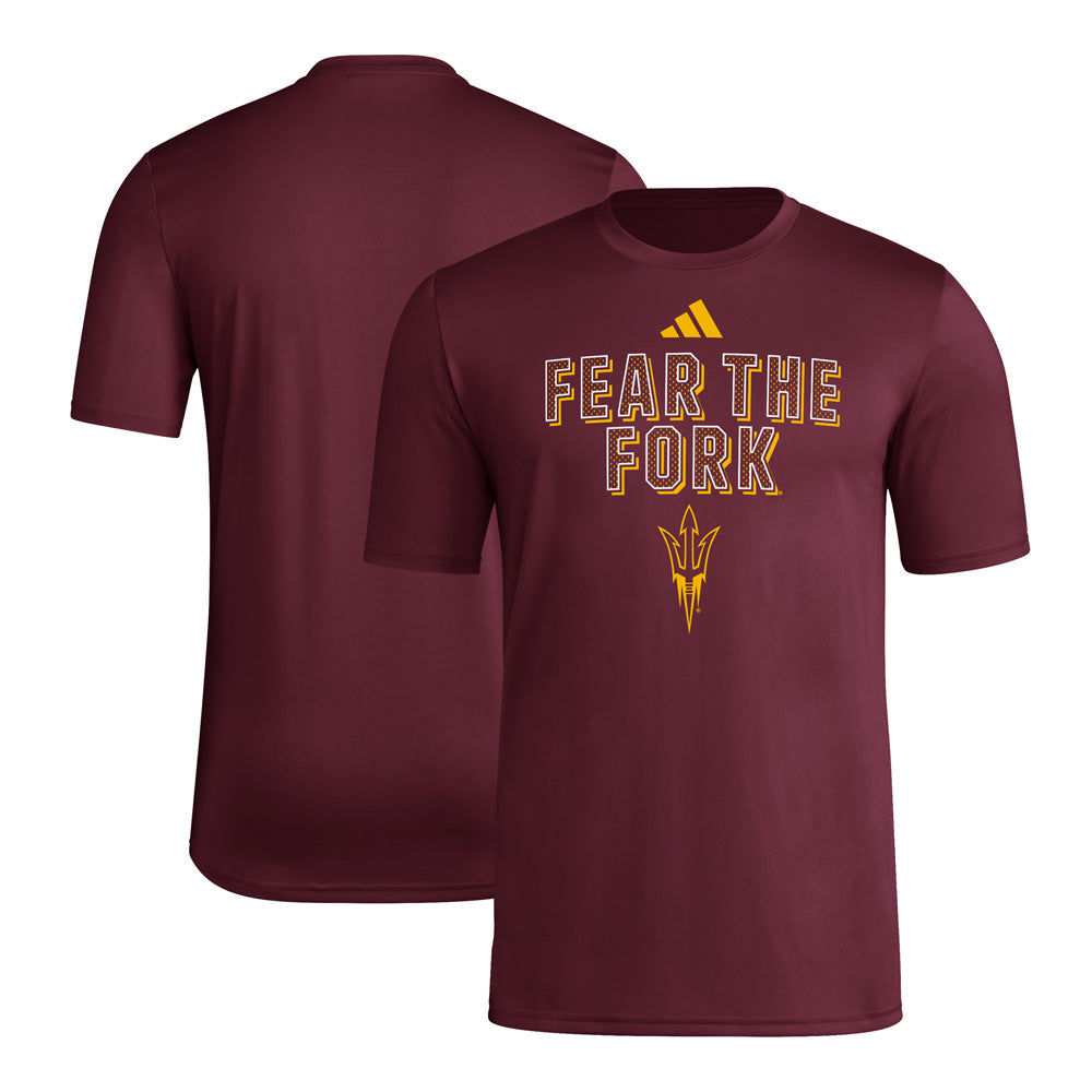 NCAA Arizona State Sun Devils adidas Fear the Fork Pregame Tee