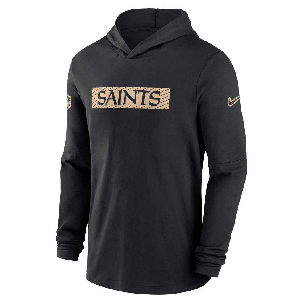 NFL New Orleans Saints Nike 2024/25 Sideline Performance Lightweight Pullover Hoodie