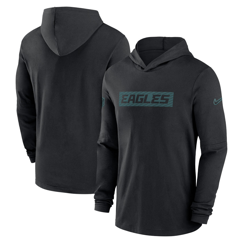 NFL Philadelphia Eagles Nike 2024/25 Sideline Performance Lightweight Pullover Hoodie