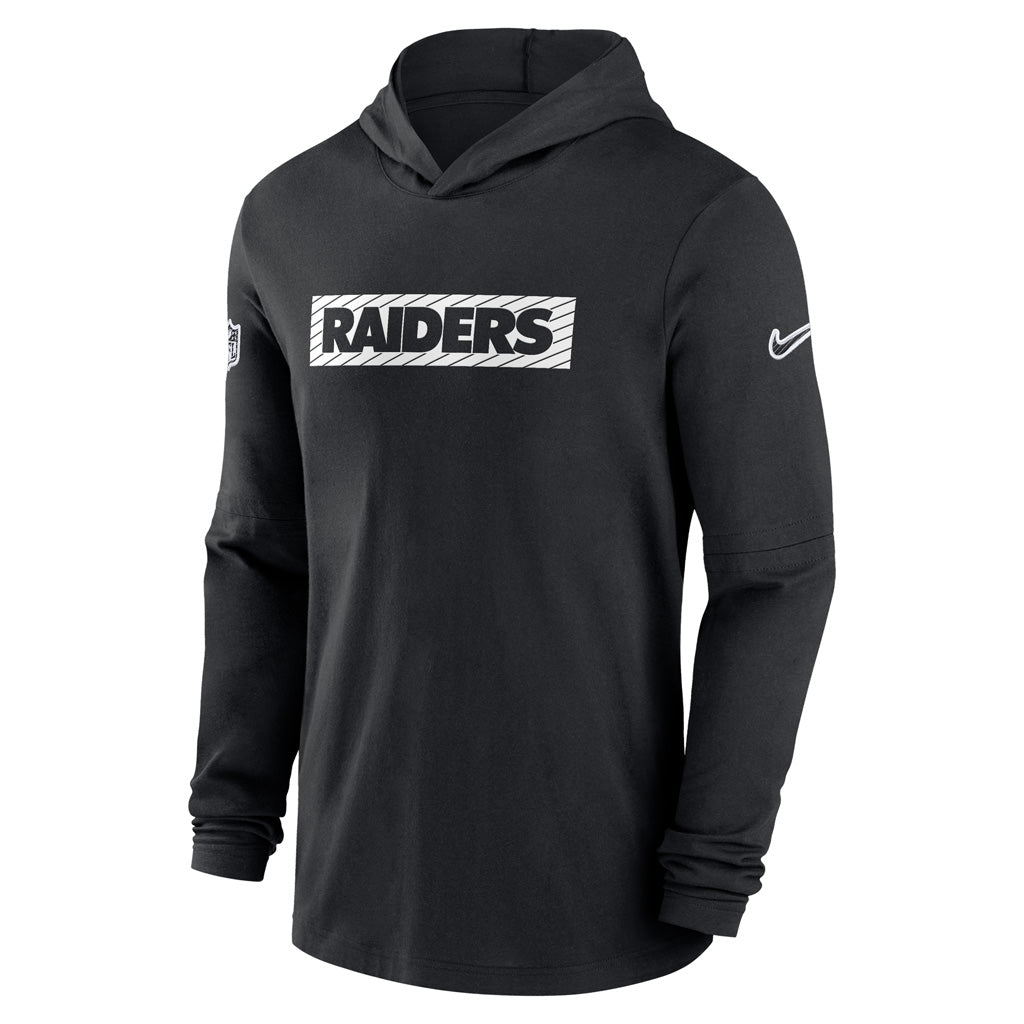 NFL Las Vegas Raiders Nike 2024/25 Sideline Performance Lightweight Pullover Hoodie