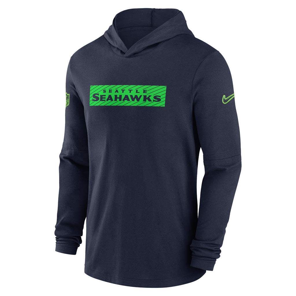 NFL Seattle Seahawks Nike 2024/25 Sideline Performance Lightweight Pullover Hoodie