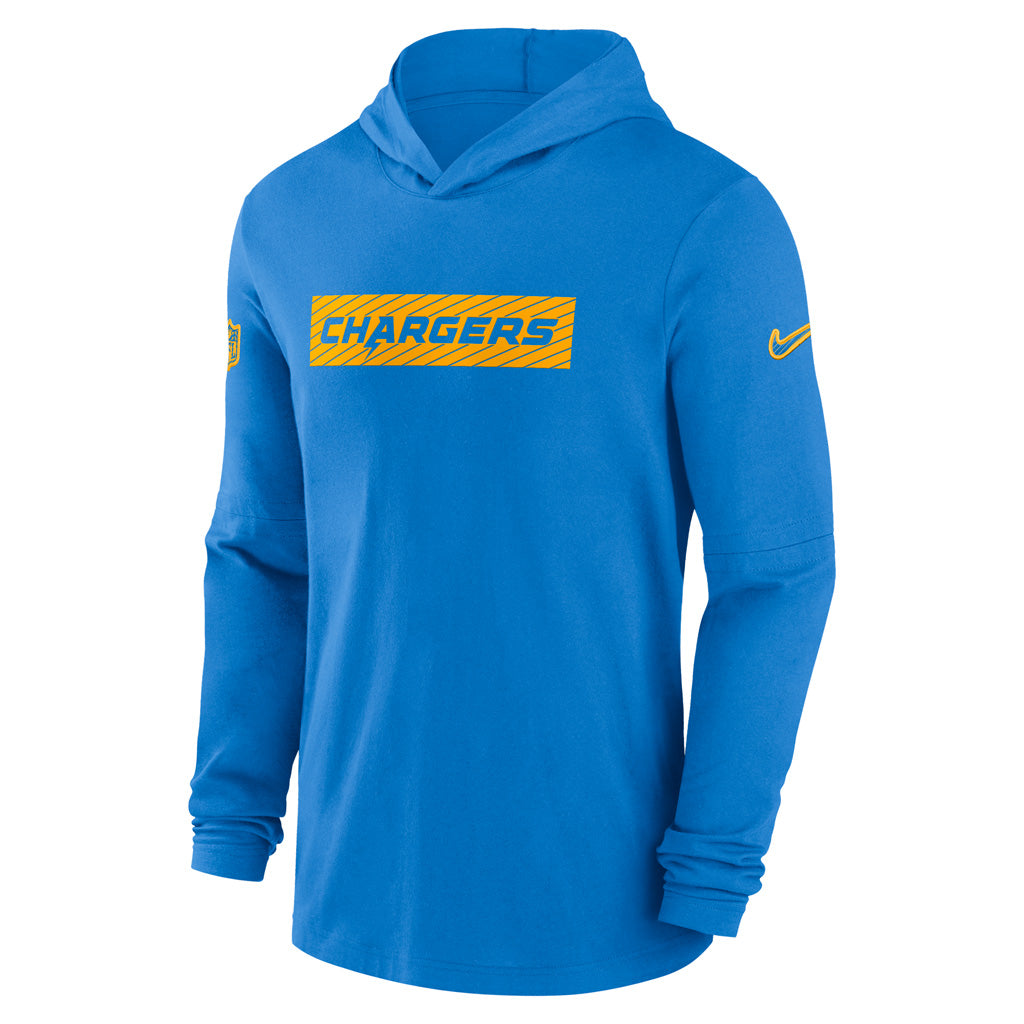 NFL Los Angeles Chargers Nike 2024/25 Sideline Performance Lightweight Pullover Hoodie