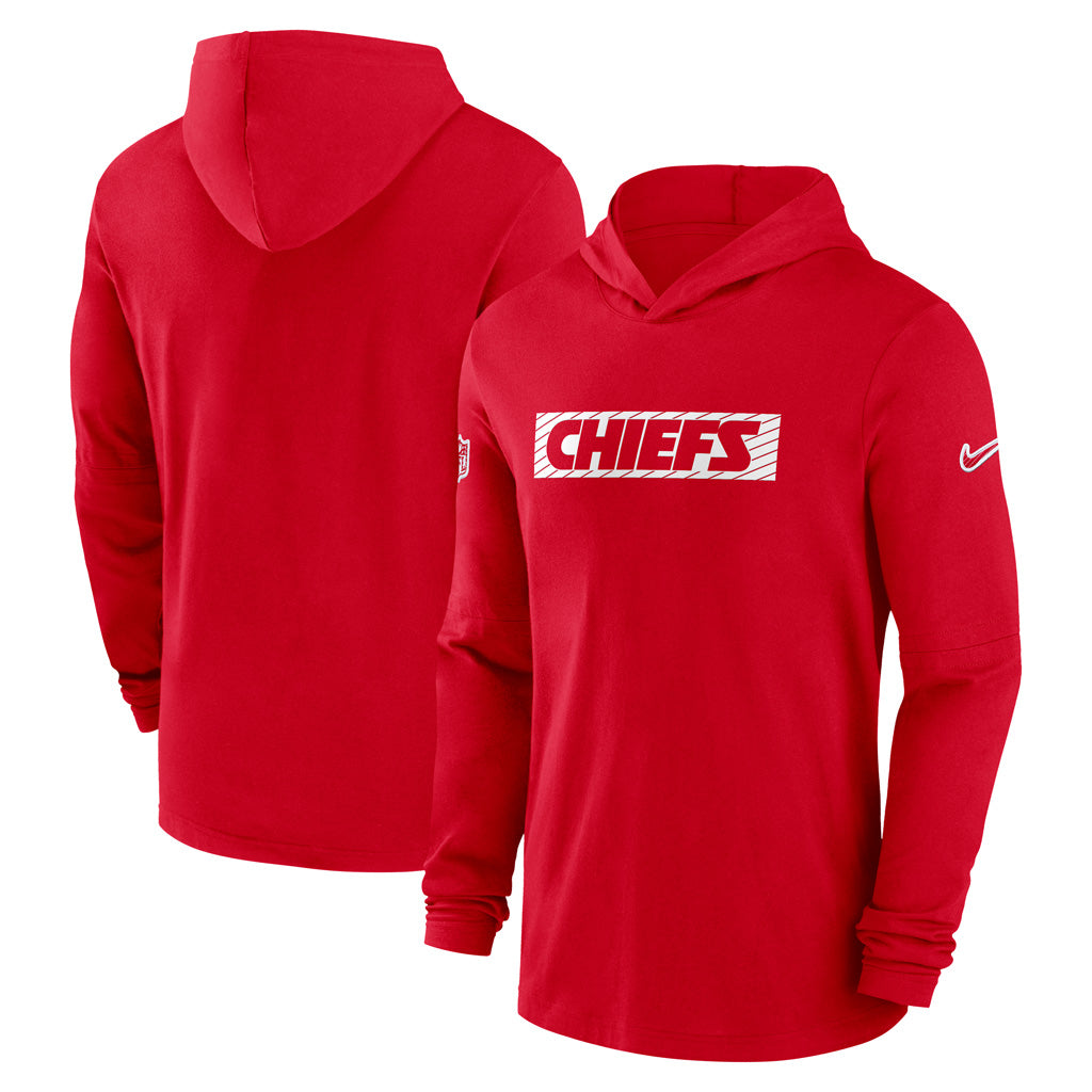 NFL Kansas City Chiefs Nike 2024/25 Sideline Performance Lightweight Pullover Hoodie