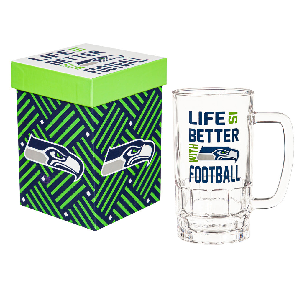 NFL Seattle Seahawks Evergreen 18oz Boxed Tankard