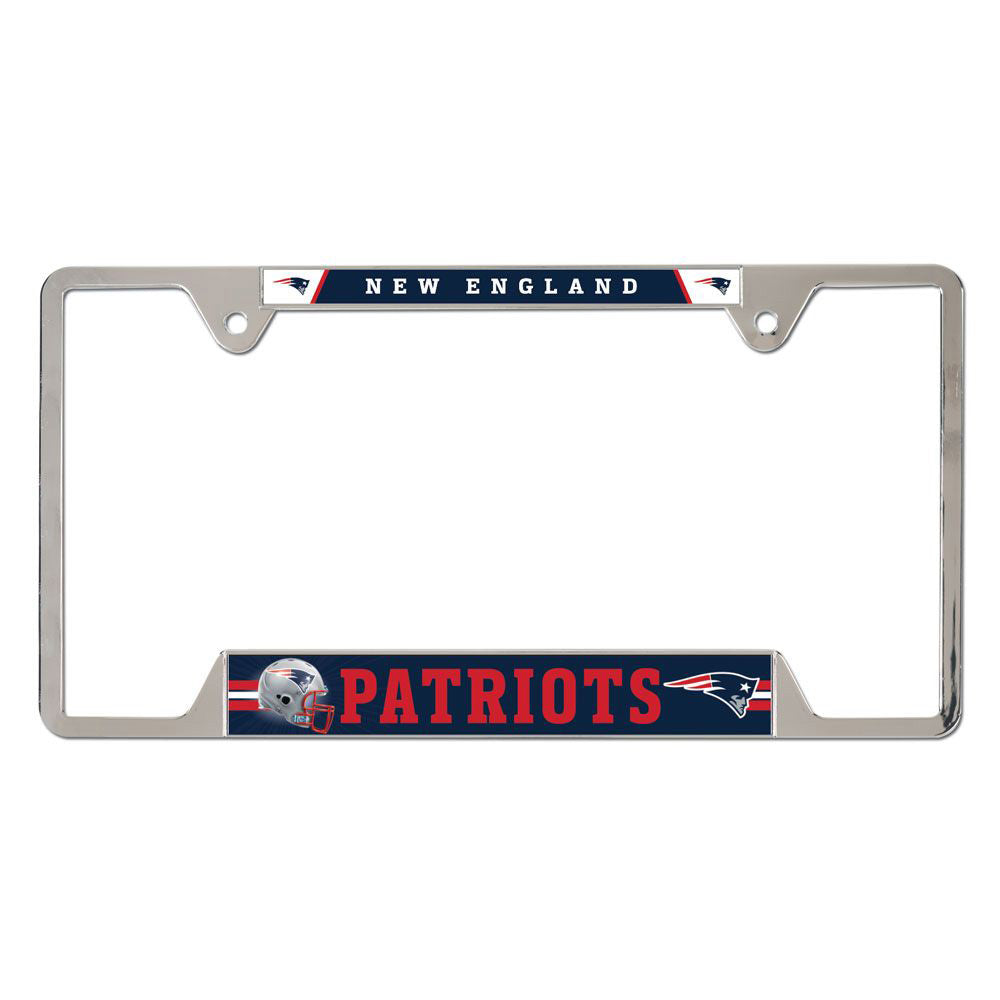 NFL New England Patriots WinCraft Metal License Plate Frame