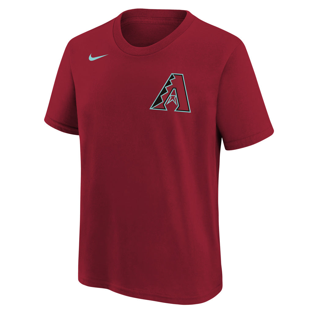 MLB Arizona Diamondbacks Corbin Carroll Youth Fuse Alternate Name &amp; Number Tee