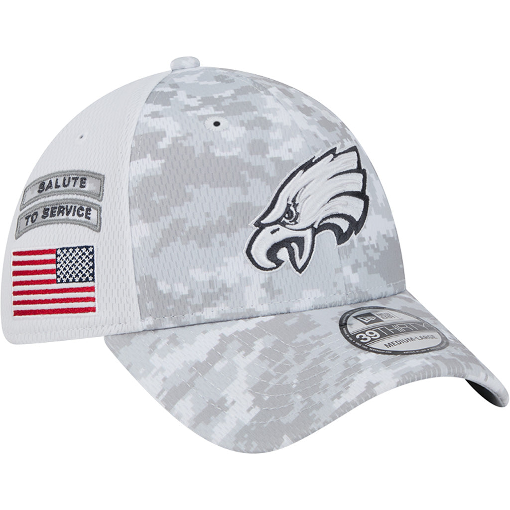 NFL Philadelphia Eagles New Era 2024 Salute to Service 39THIRTY Flex Fit Hat