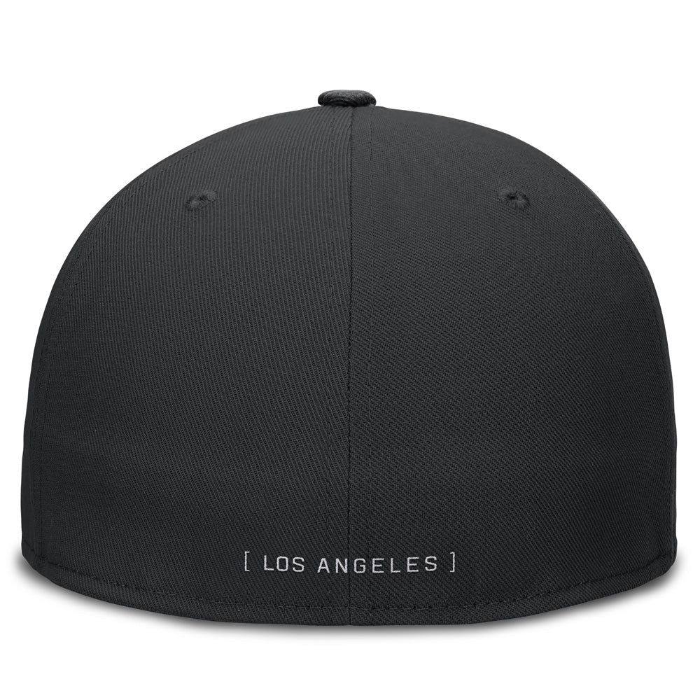 MLB Los Angeles Dodgers Nike Black &amp; White True Structured Fitted Hat