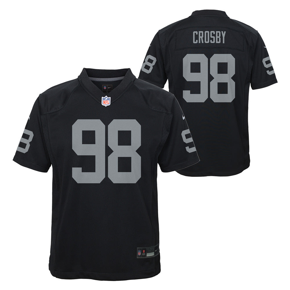 NFL Las Vegas Raiders Max Crosby Youth Home Game Jersey