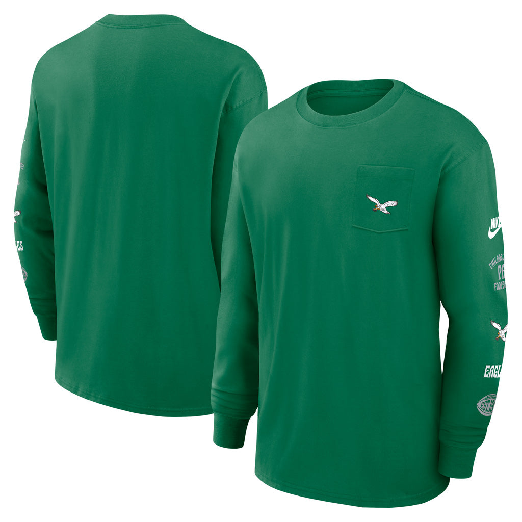 NFL Philadelphia Eagles Nike Pocket Max90 Long Sleeve T-Shirt