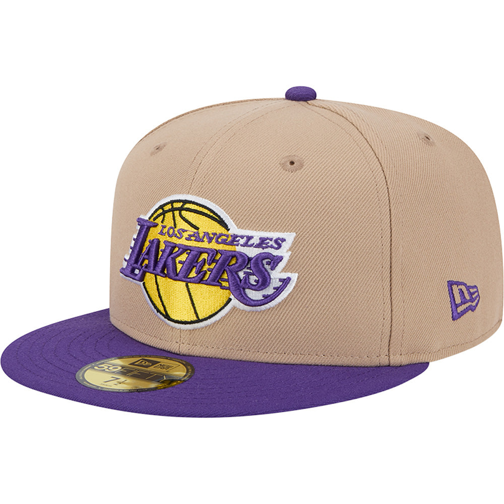 NBA Los Angeles Lakers New Era Camel 59FIFTY Fitted