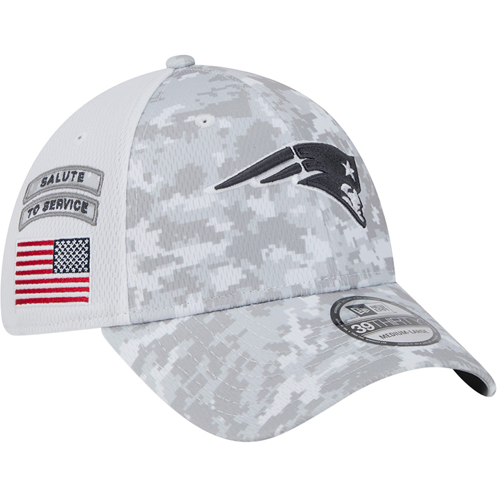 NFL New England Patriots New Era 2024 Salute to Service 39THIRTY Flex Fit Hat