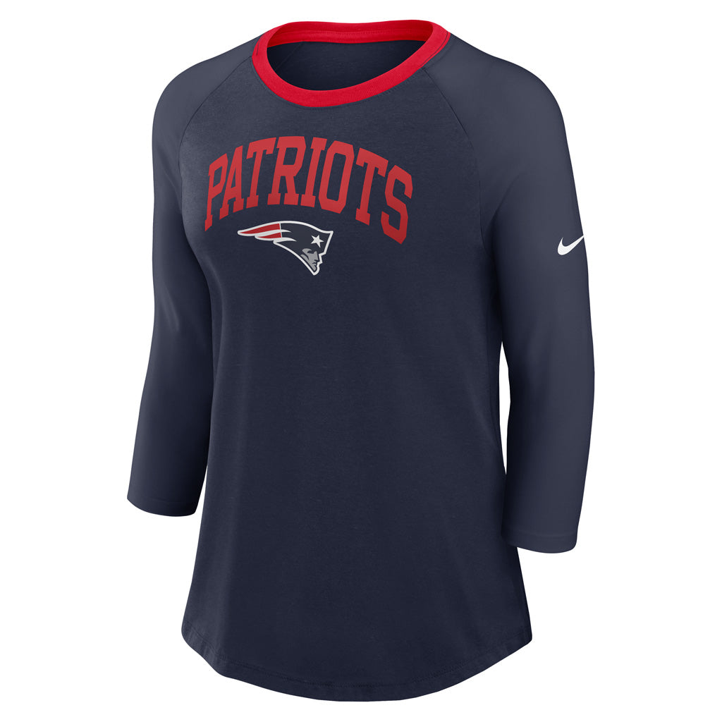 NFL New England Patriots Women&#39;s Nike Fashion 3/4 Sleeve Tee