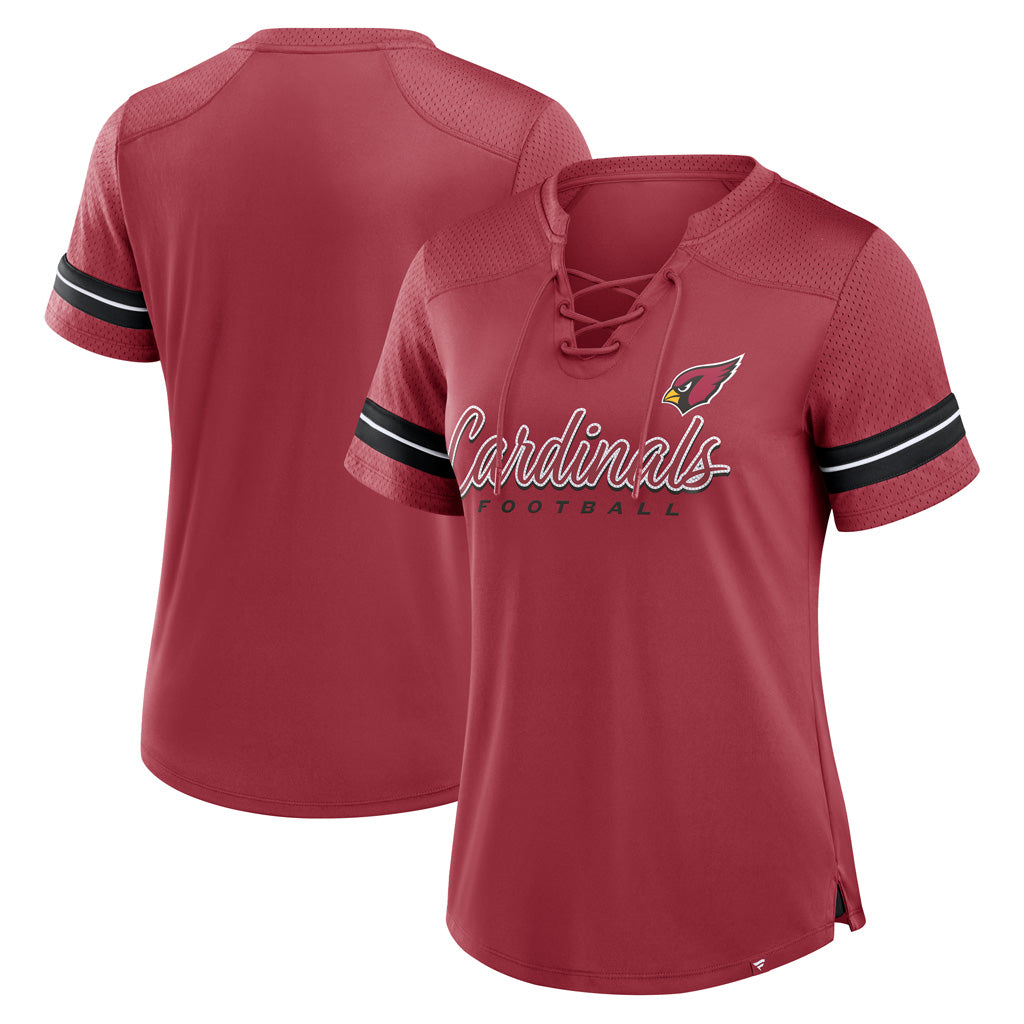 NFL Arizona Cardinals Fanatics Women&#39;s Play Script Lace-Up Top