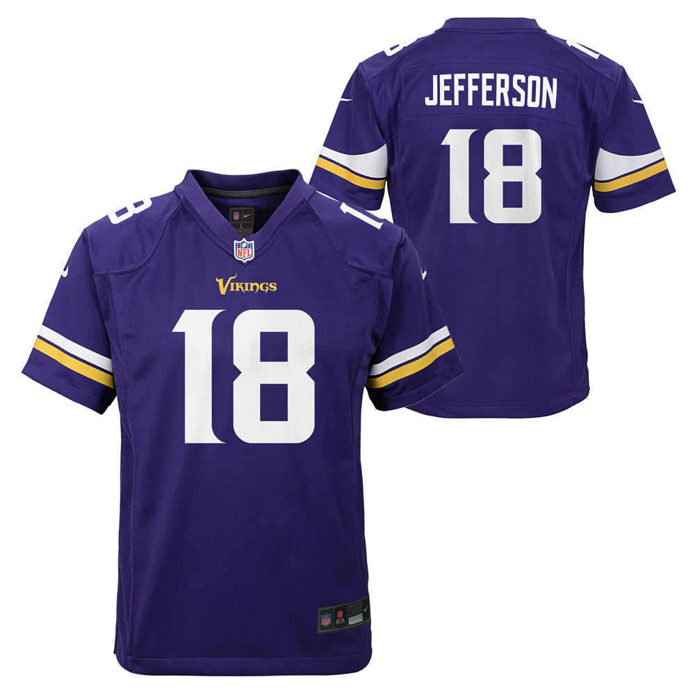 NFL Minnesota Vikings Justin Jefferson Youth Nike Home Game Jersey