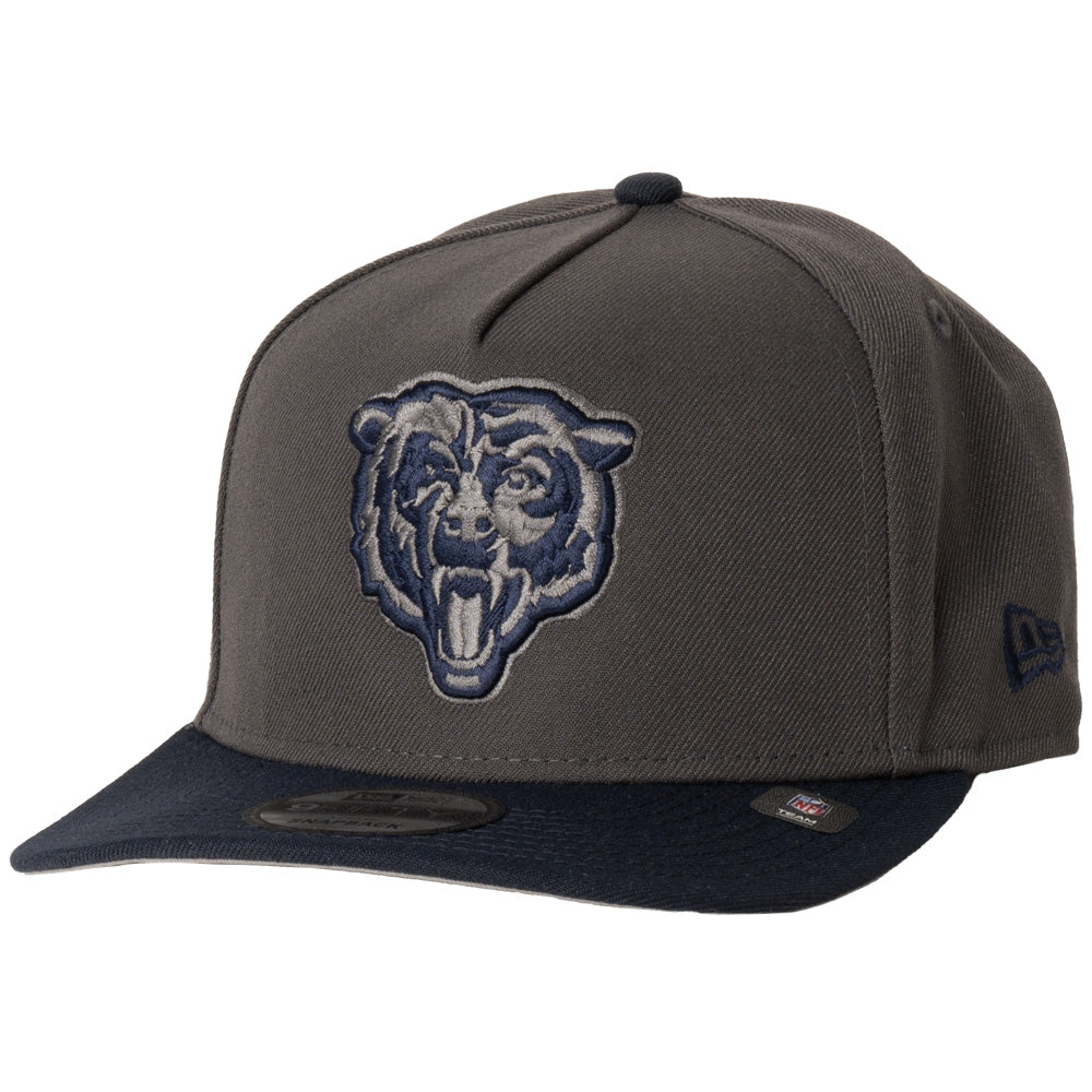 NFL Chicago Bears New Era 2 Tone Graphite A-Frame 9FIFTY Snapback