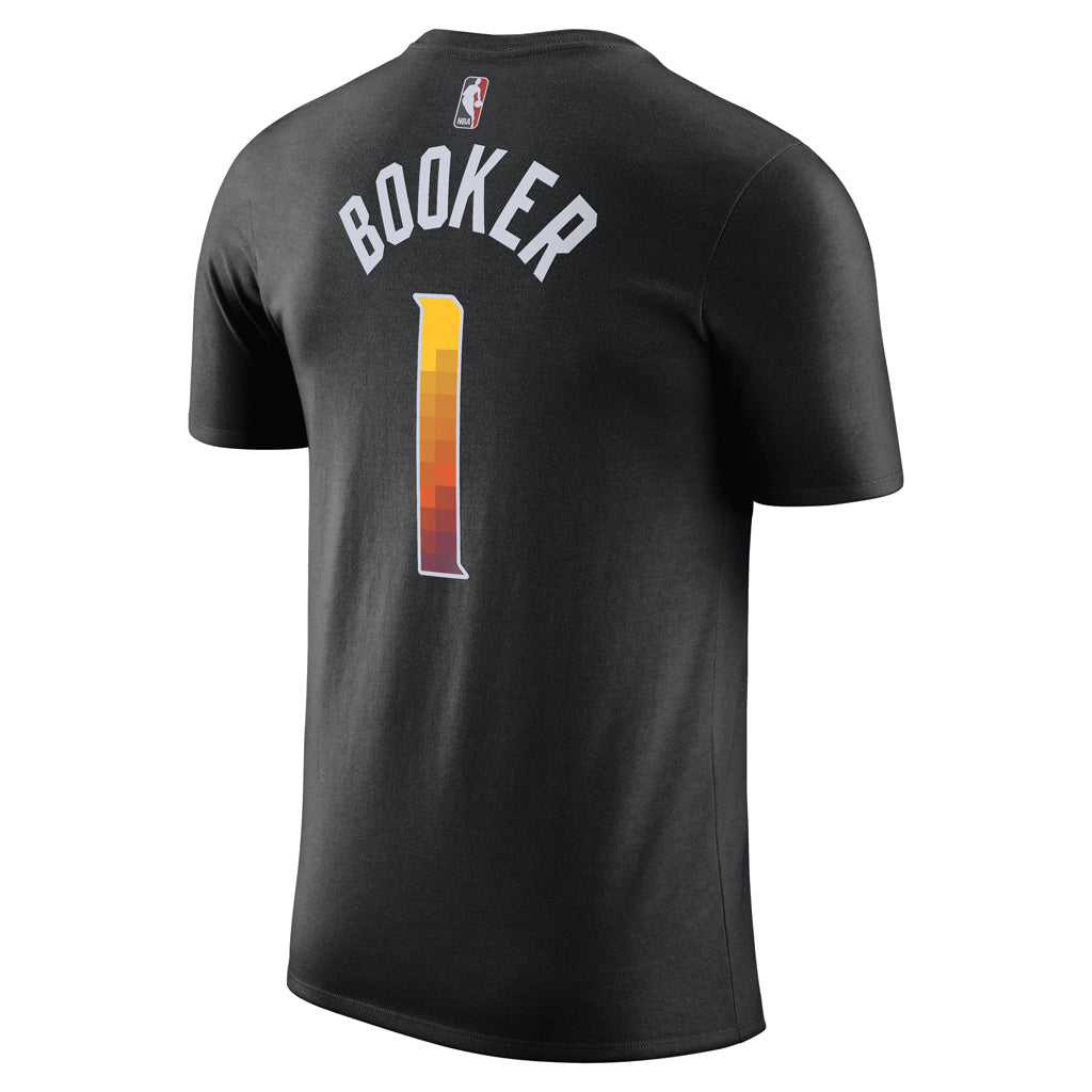 NBA Phoenix Suns Devin Booker Jordan Statement Name &amp; Number Tee