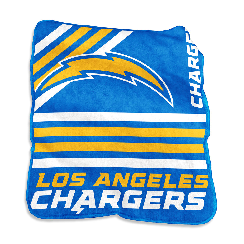 NFL Los Angeles Chargers Logo Brands 50x60 Raschel Blanket