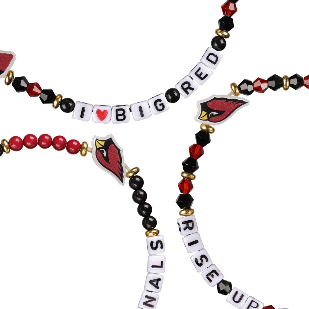 NFL Arizona Cardinals FOCO 3-Pack Friendship Bracelet