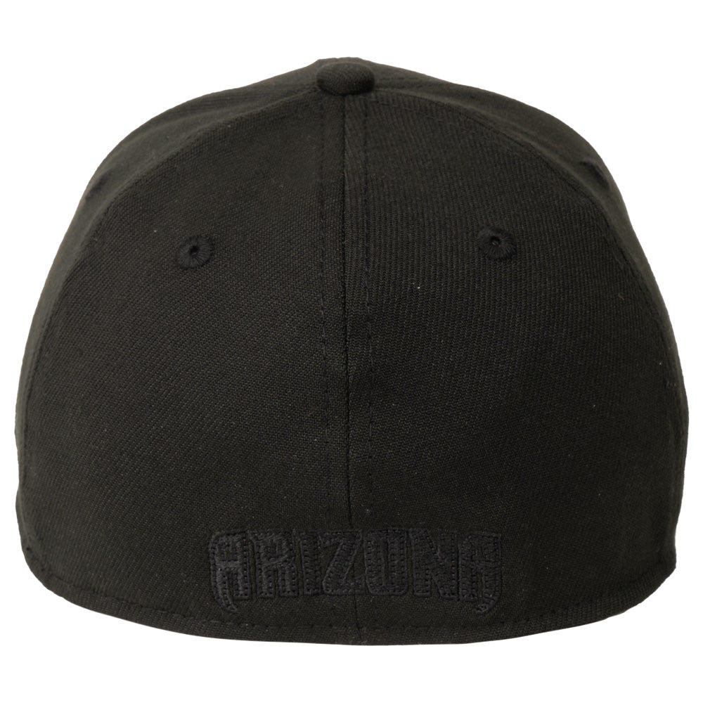 MLB Arizona Diamondbacks Black On Black Snakehead 39THIRTY Flex Fit Hat