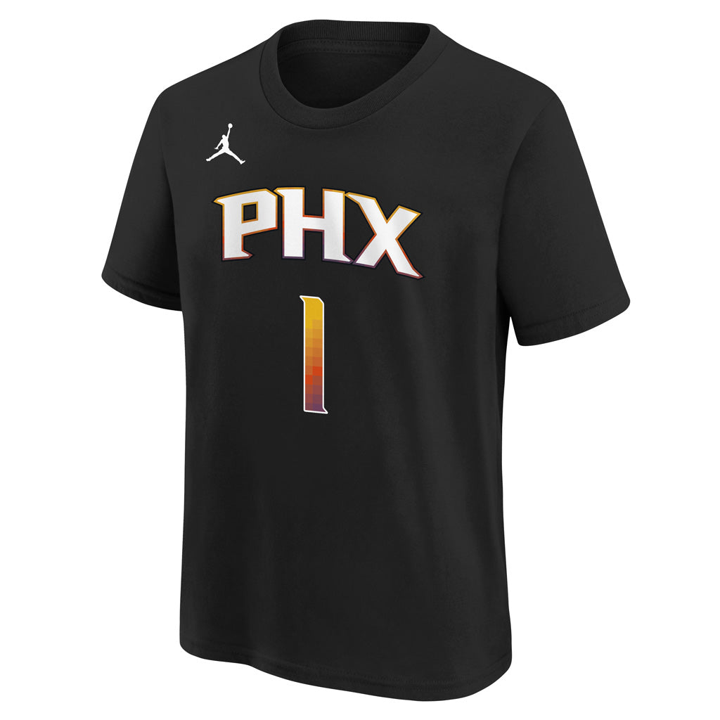 NBA Phoenix Suns Devin Booker Youth Jordan Statement Edition Name &amp; Number Tee