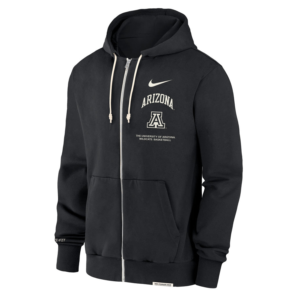 NCAA Arizona Wildcats Nike Dri-Fit Travel Fleece Hoodie - Black