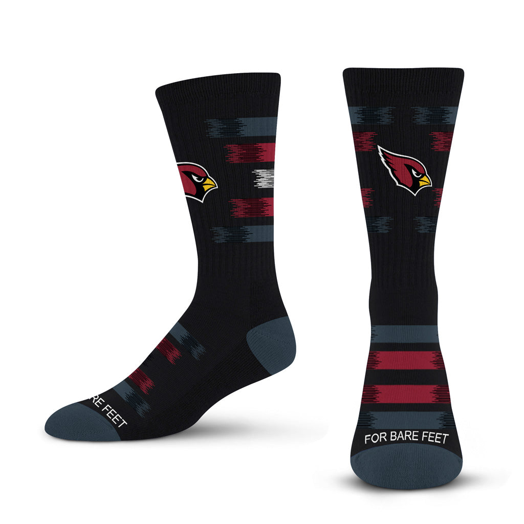 NFL Arizona Cardinals For Bare Feet Fade to Black Socks