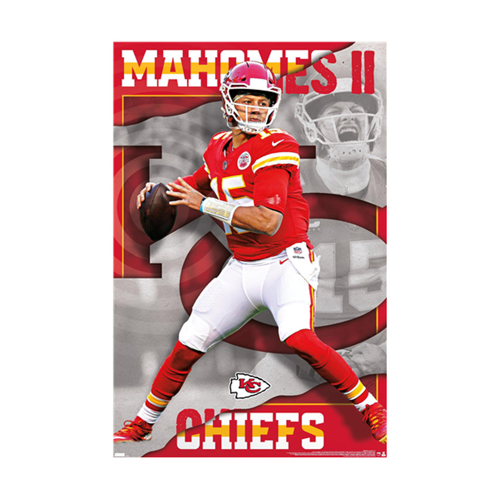 NFL Kansas City Chiefs Patrick Mahomes Trends Dropback Poster