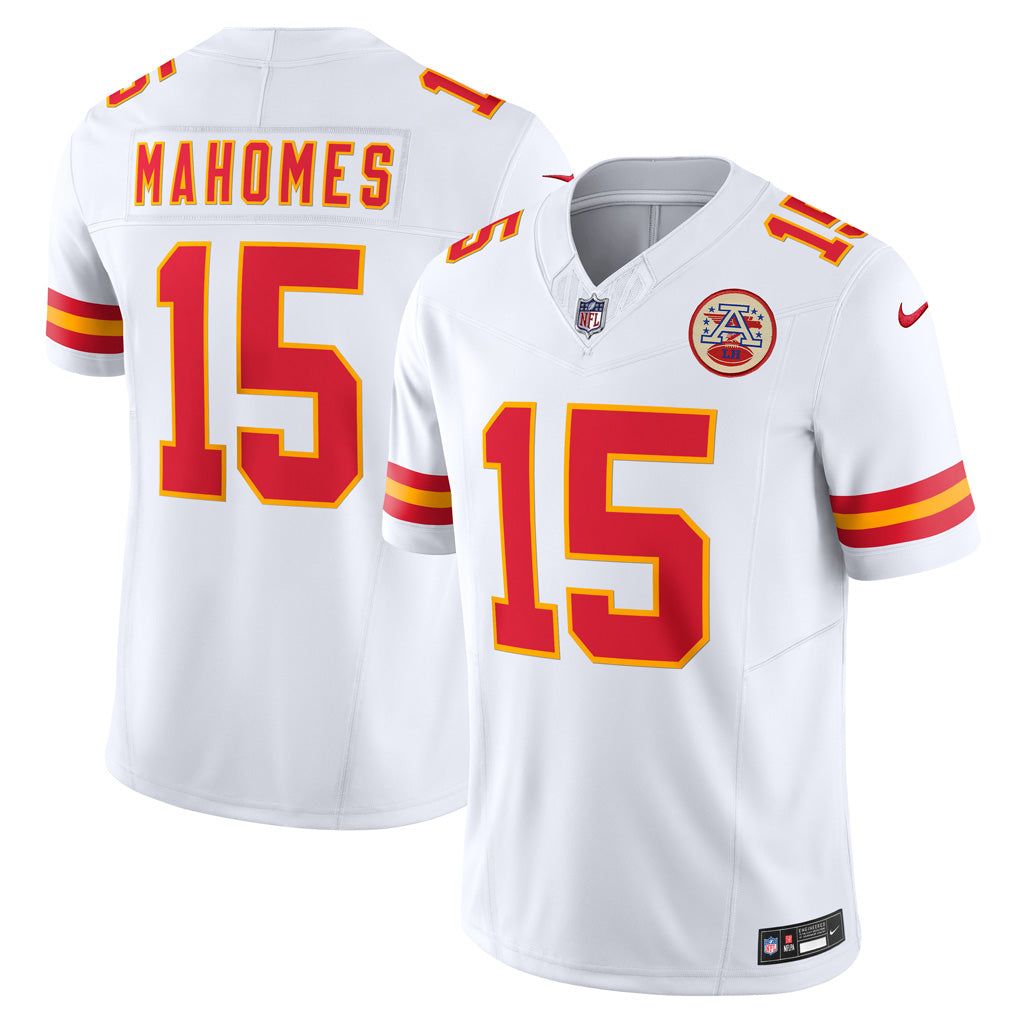 NFL Kansas City Chiefs Patrick Mahomes Nike 2024 Road Vapor F.U.S.E. Limited Jersey